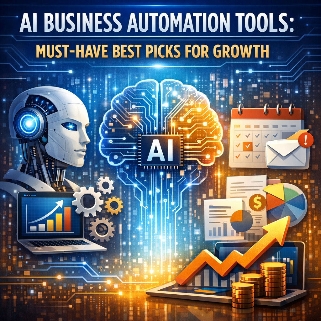 Illustration of AI Business Automation Tools: Must-Have Best Picks for Growth