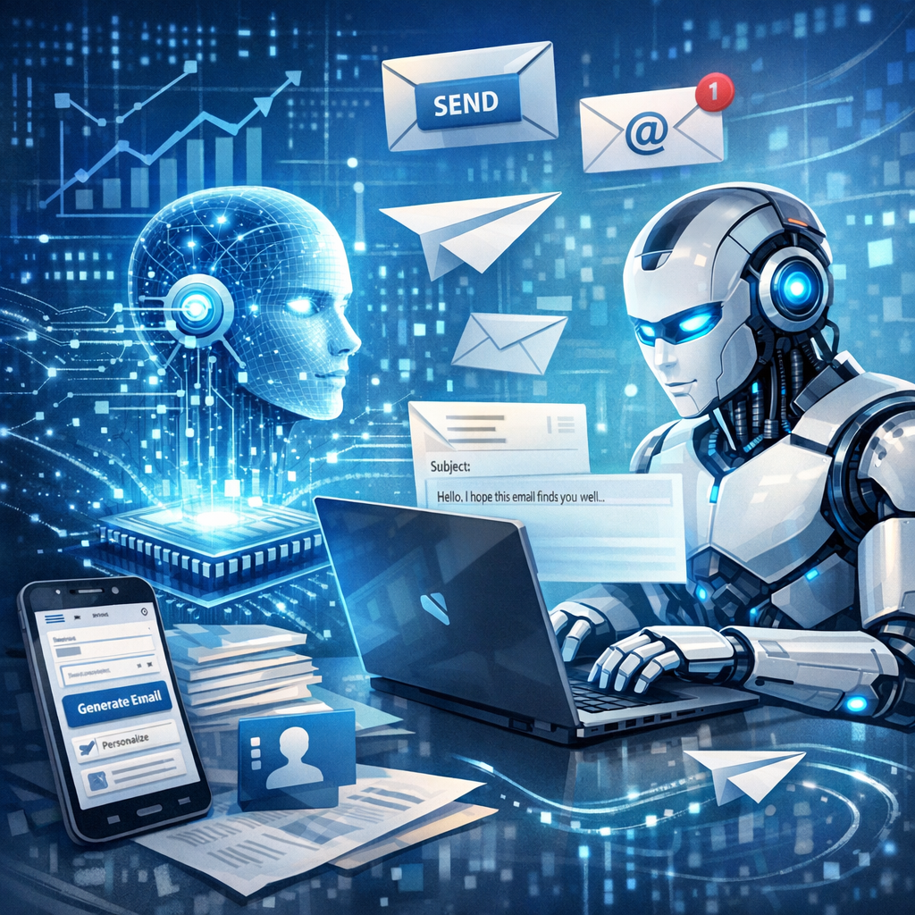 Illustration of AI Cold Email Generator: Must-Have Tool for Effortless Outreach