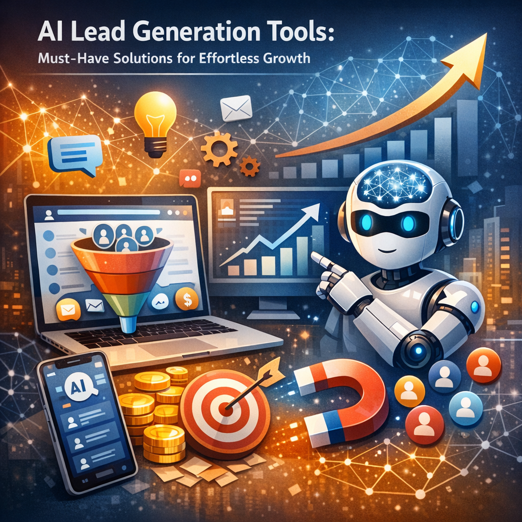 Illustration of AI Lead Generation Tools: Must-Have Solutions for Effortless Growth