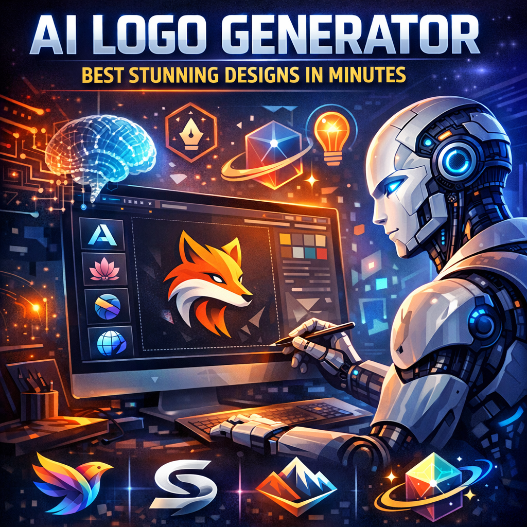 Illustration of AI Logo Generator: Best Stunning Designs in Minutes