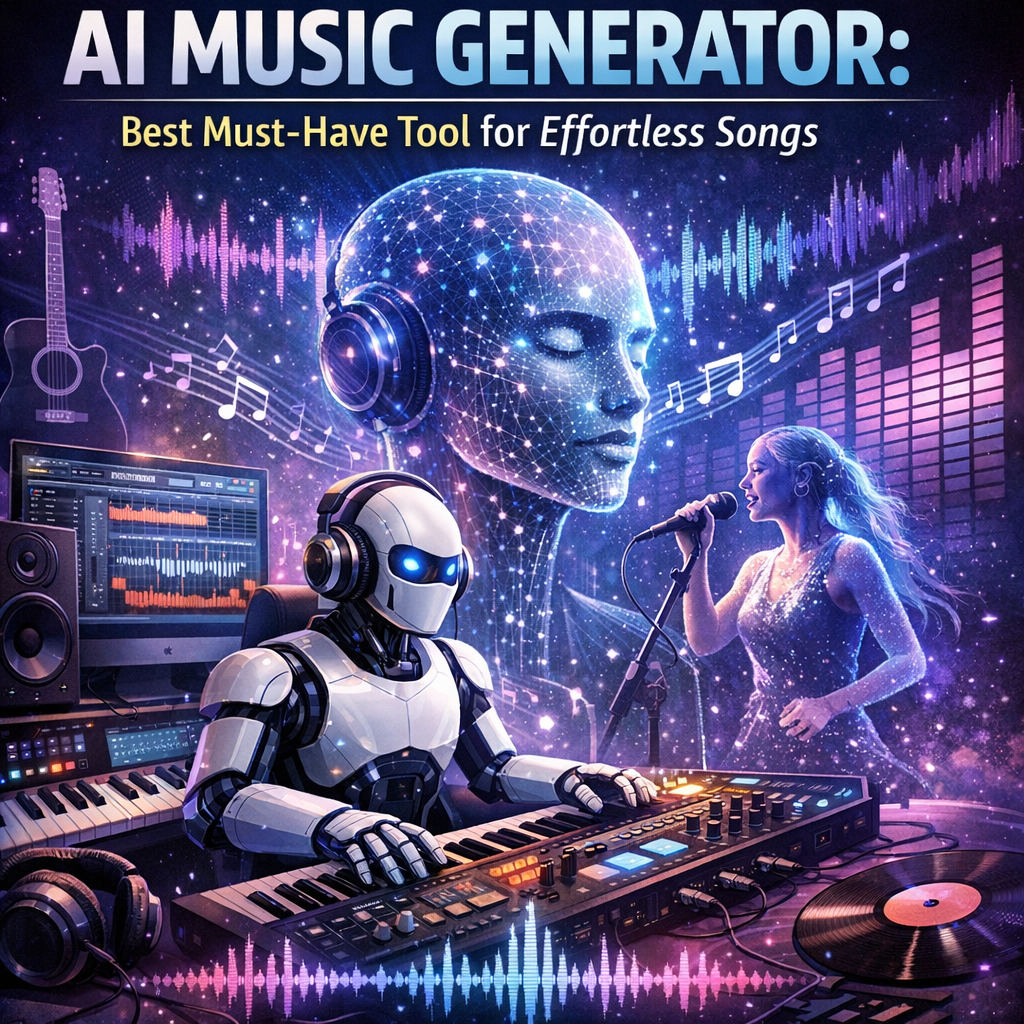 Illustration of AI Music Generator: Best Must-Have Tool for Effortless Songs