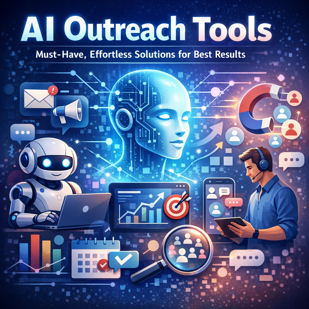 Illustration of AI Outreach Tools: Must-Have, Effortless Solutions for Best Results