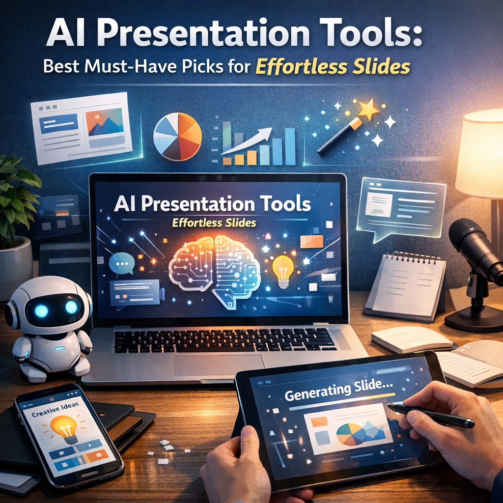 Illustration of AI Presentation Tools: Best Must-Have Picks for Effortless Slides