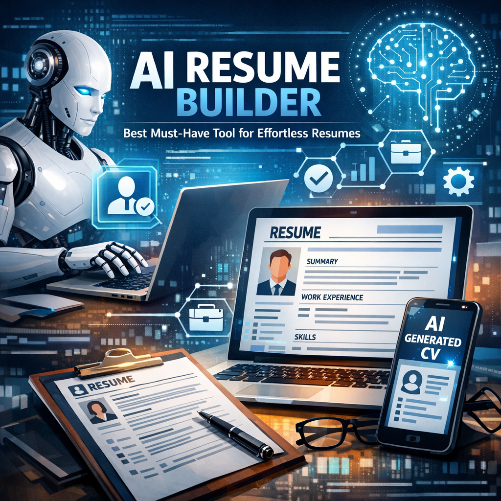 Illustration of AI Resume Builder: Best Must-Have Tool for Effortless Resumes