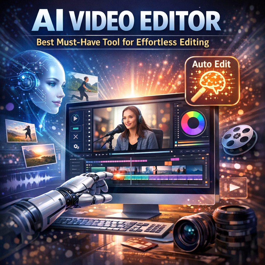 Illustration of AI Video Editor: Best Must-Have Tool for Effortless Editing