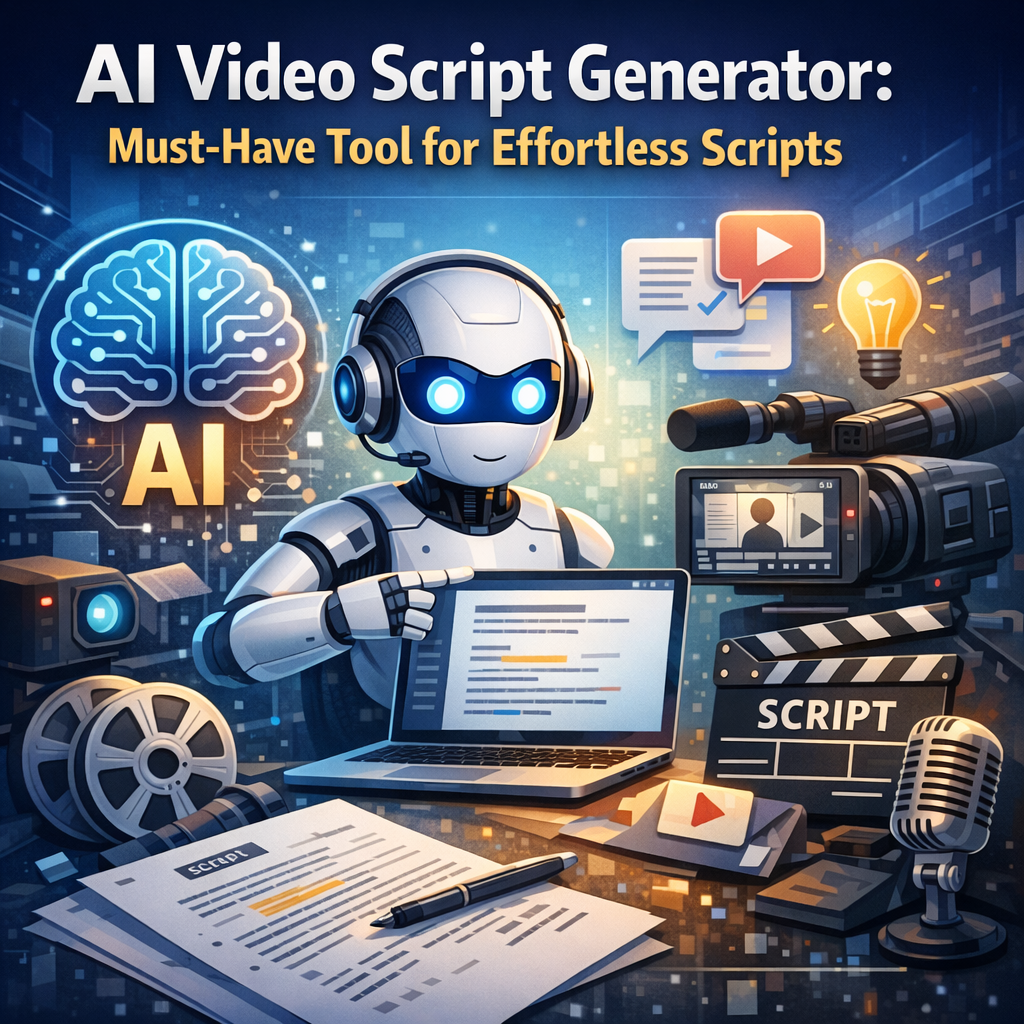 Illustration of AI Video Script Generator: Must-Have Tool for Effortless Scripts