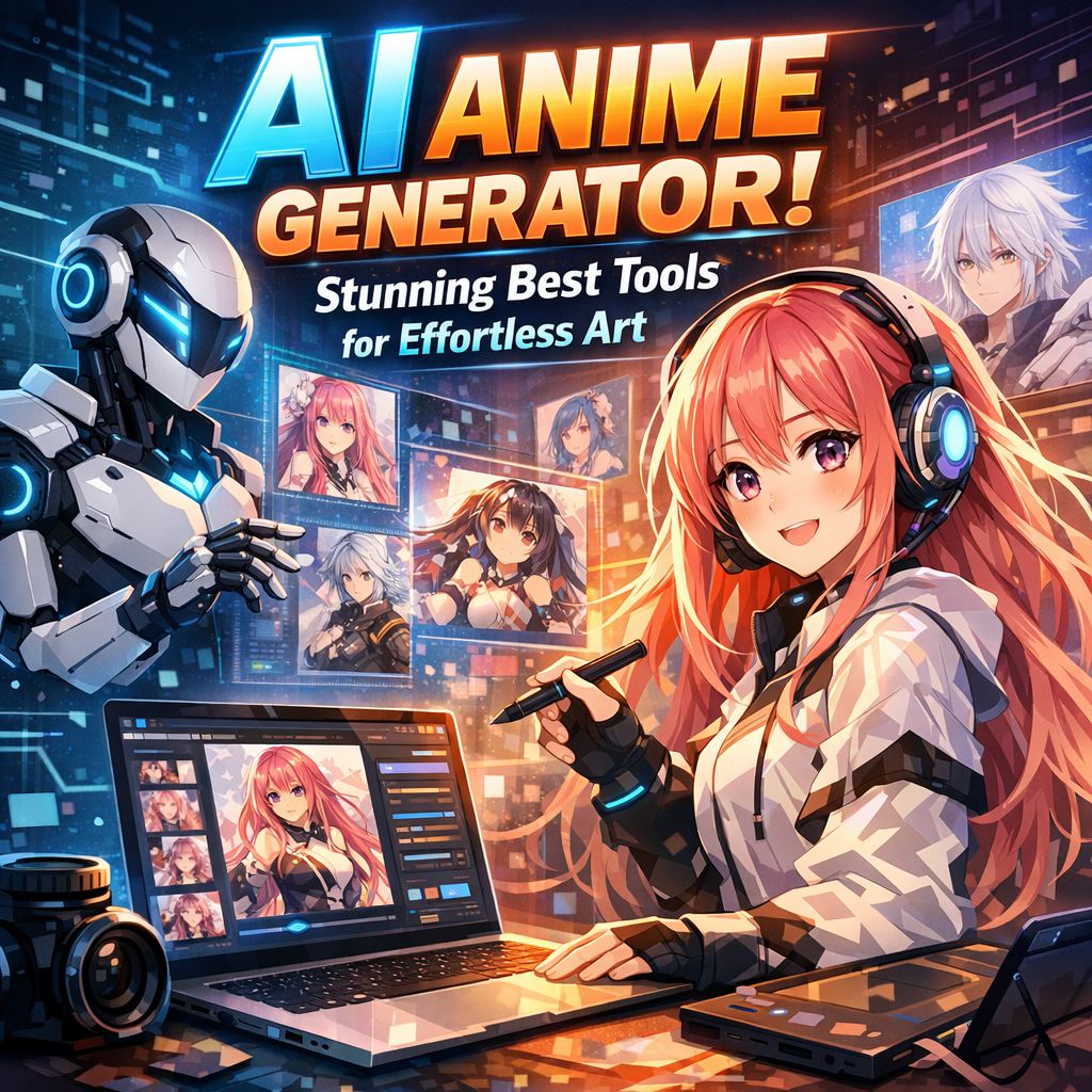Illustration of AI Anime Generator: Stunning Best Tools for Effortless Art