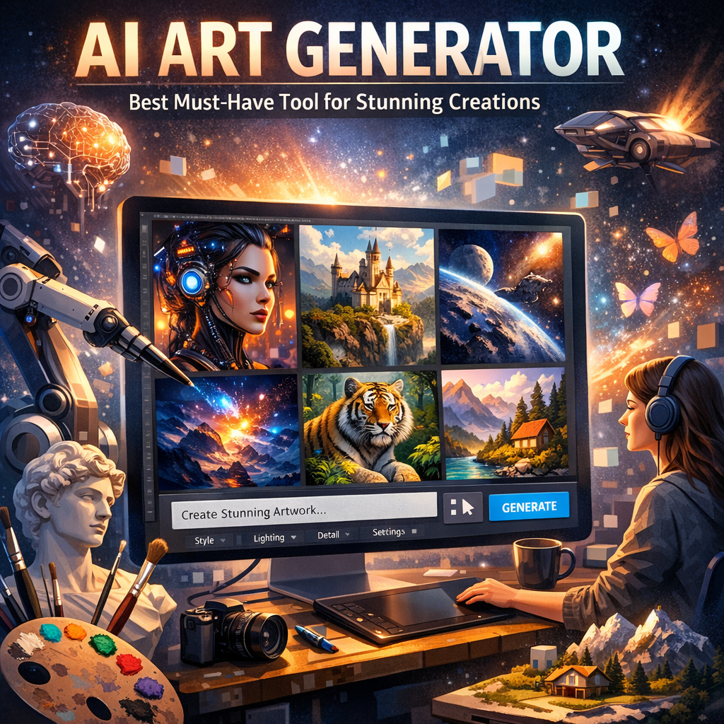 Illustration of AI Art Generator: Best Must-Have Tool for Stunning Creations
