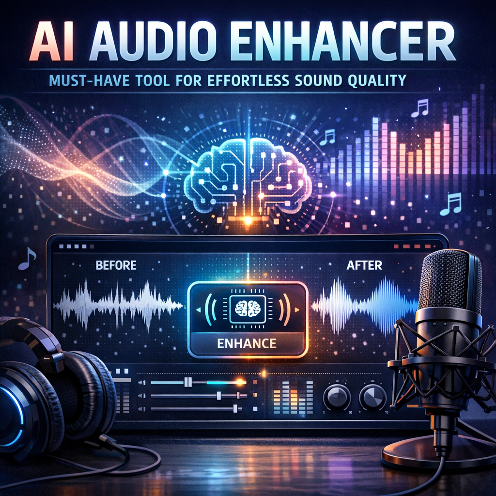 Illustration of AI Audio Enhancer: Must-Have Tool for Effortless Sound Quality
