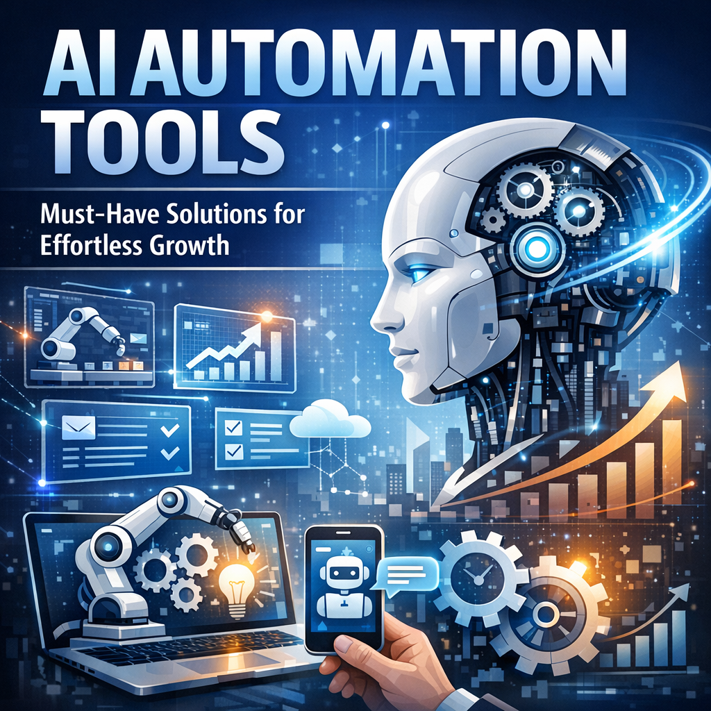 Illustration of AI Automation Tools: Must-Have Solutions for Effortless Growth