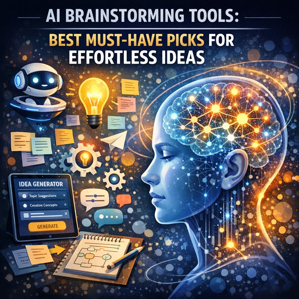 Illustration of AI Brainstorming Tools: Best Must-Have Picks for Effortless Ideas