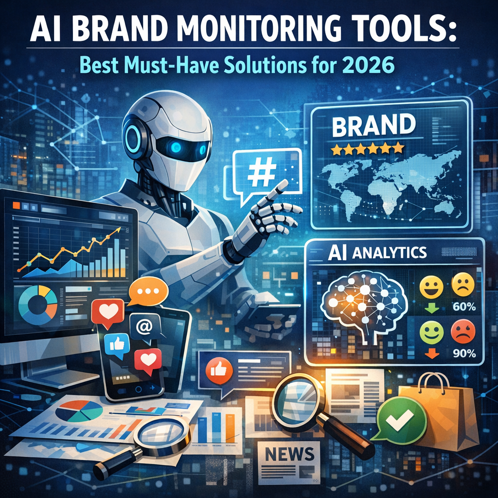 Illustration of AI Brand Monitoring Tools: Best Must-Have Solutions for 2026