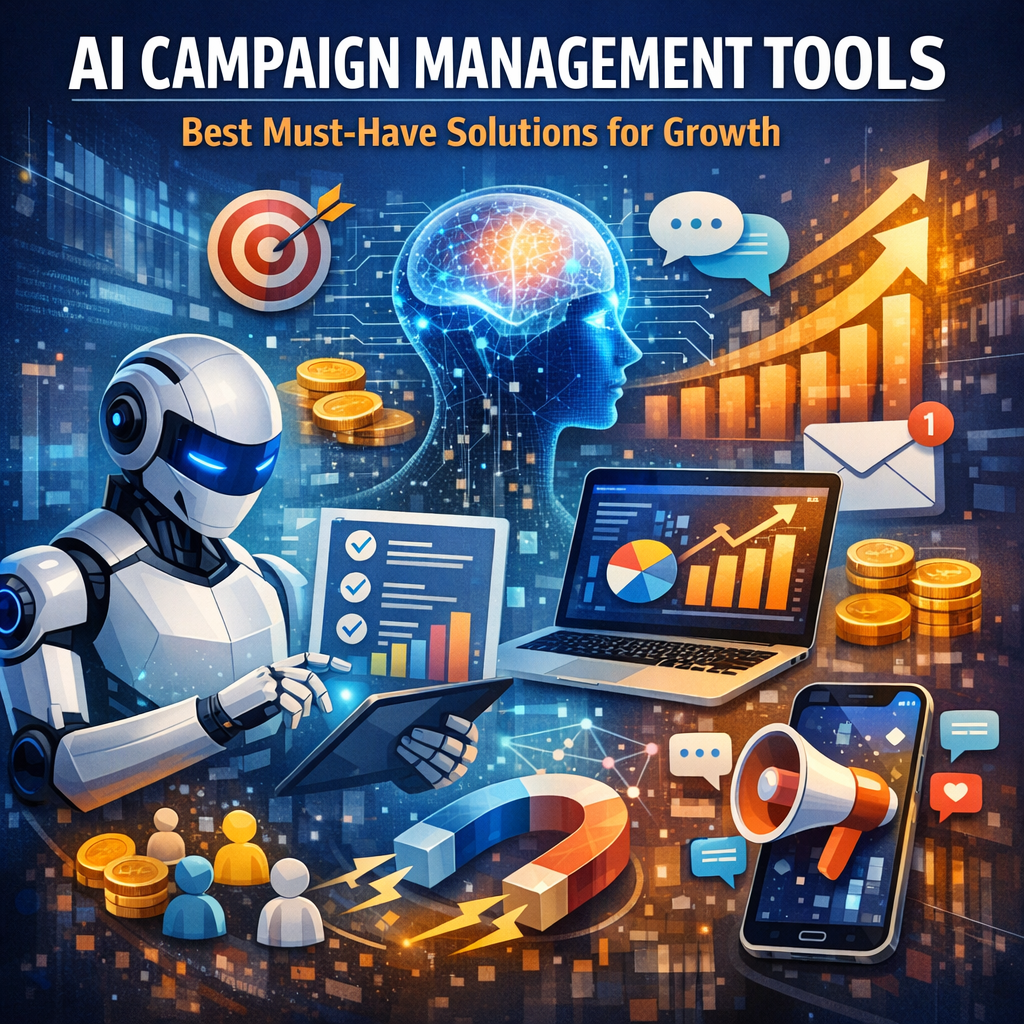 Illustration of AI Campaign Management Tools: Best Must-Have Solutions for Growth