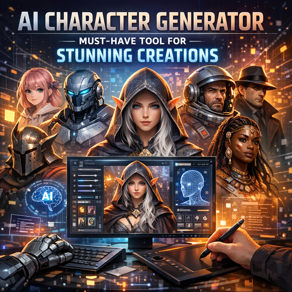 Illustration of AI Character Generator: Must-Have Tool for Stunning Creations