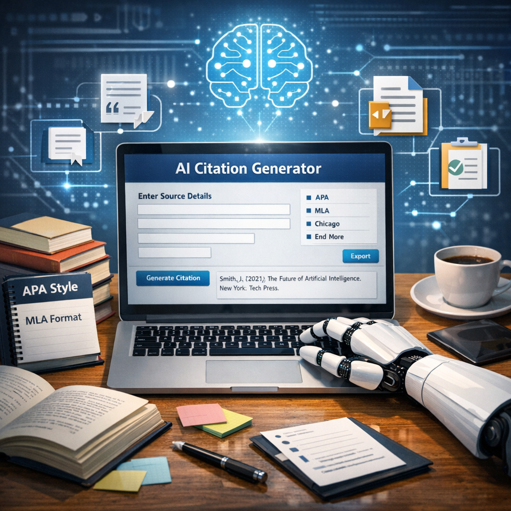 Illustration of AI Citation Generator: Best Must-Have Tool for Effortless Citations