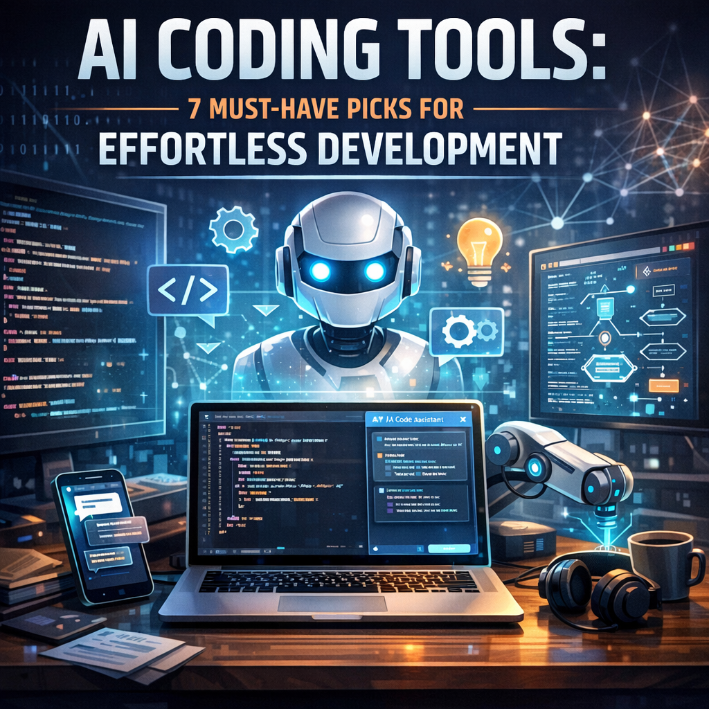 Illustration of AI Coding Tools: 7 Must-Have Picks for Effortless Development