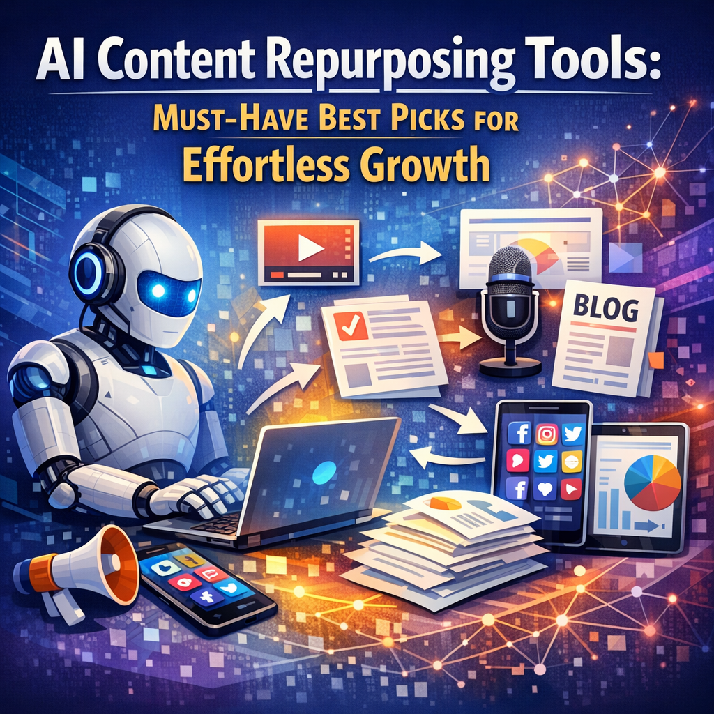 Illustration of AI Content Repurposing Tools: Must-Have Best Picks for Effortless Growth