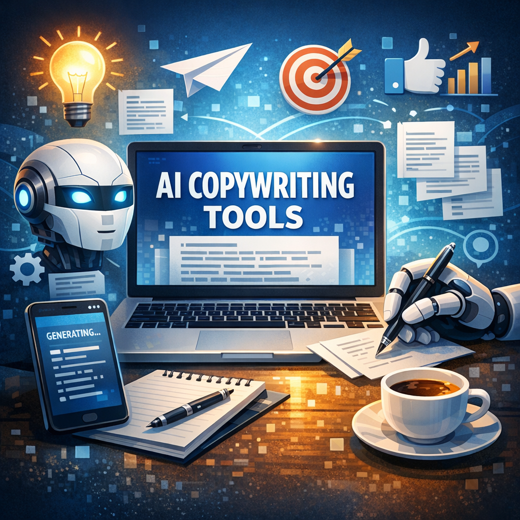 Illustration of AI Copywriting Tools: Must-Have, Effortless Solutions for Best Results