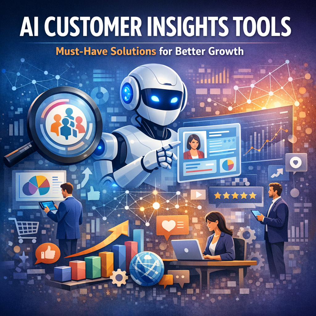 Illustration of AI Customer Insights Tools: Must-Have Solutions for Better Growth