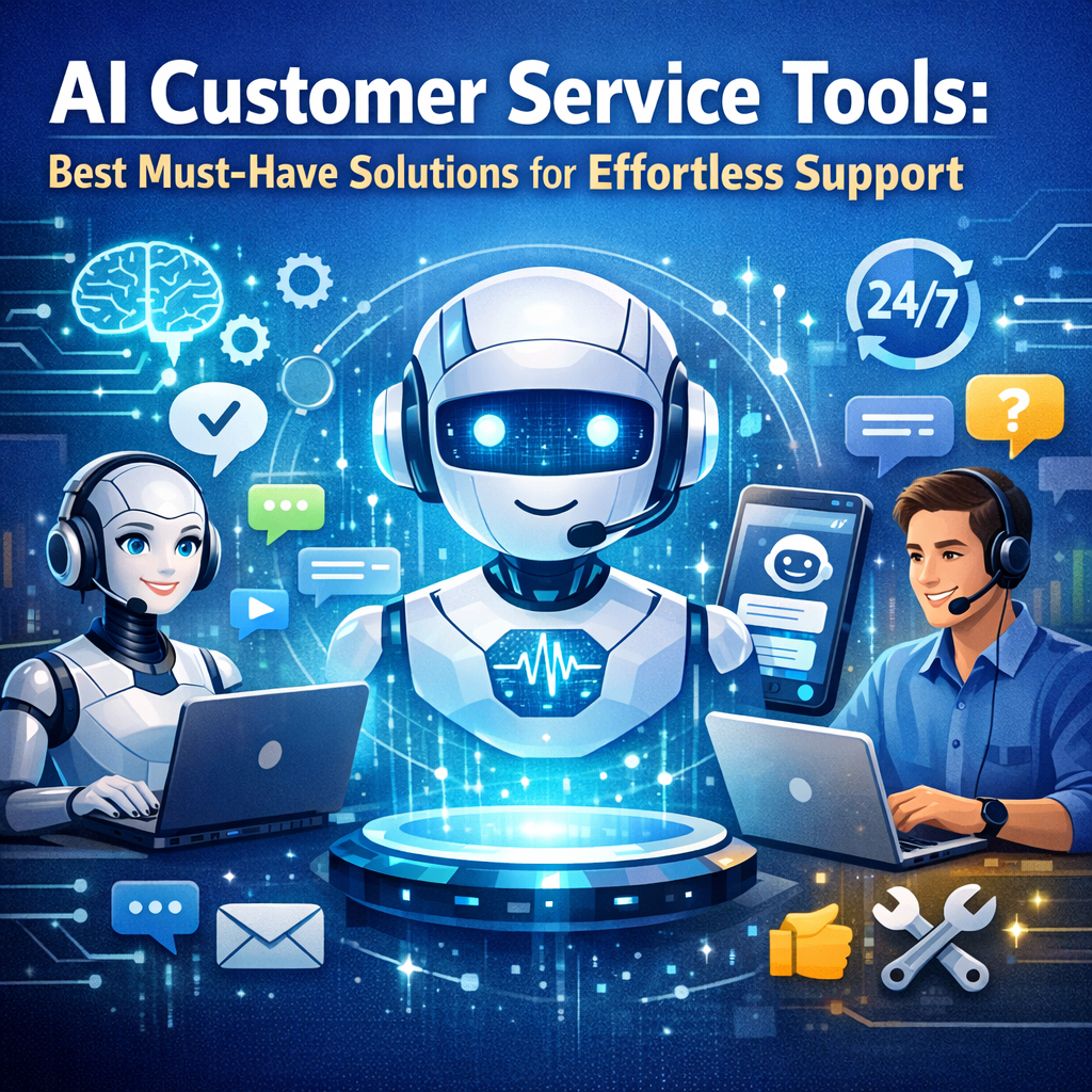 Illustration of AI Customer Service Tools: Best Must-Have Solutions for Effortless Support