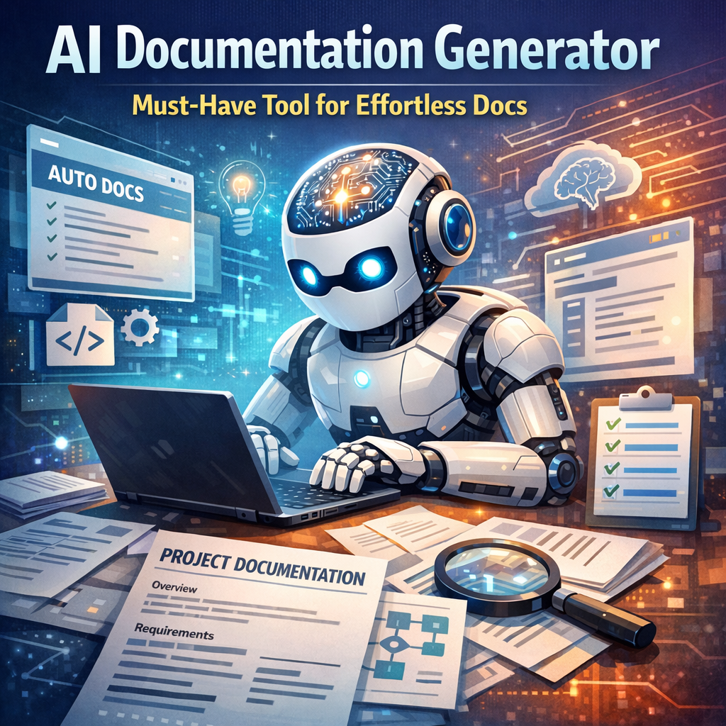 Illustration of AI Documentation Generator: Must-Have Tool for Effortless Docs