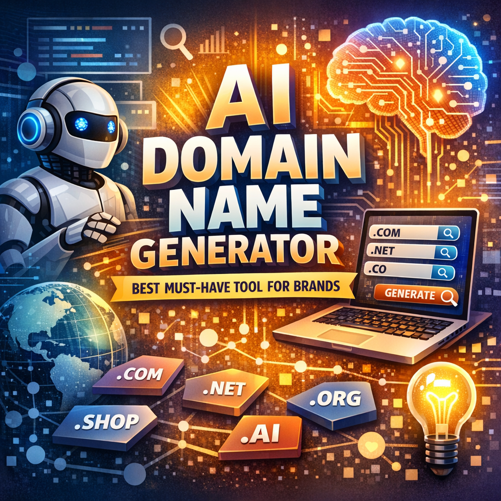 Illustration of AI Domain Name Generator: Best Must-Have Tool for Brands