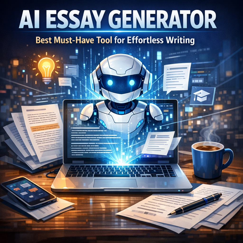 Illustration of AI Essay Generator: Best Must-Have Tool for Effortless Writing