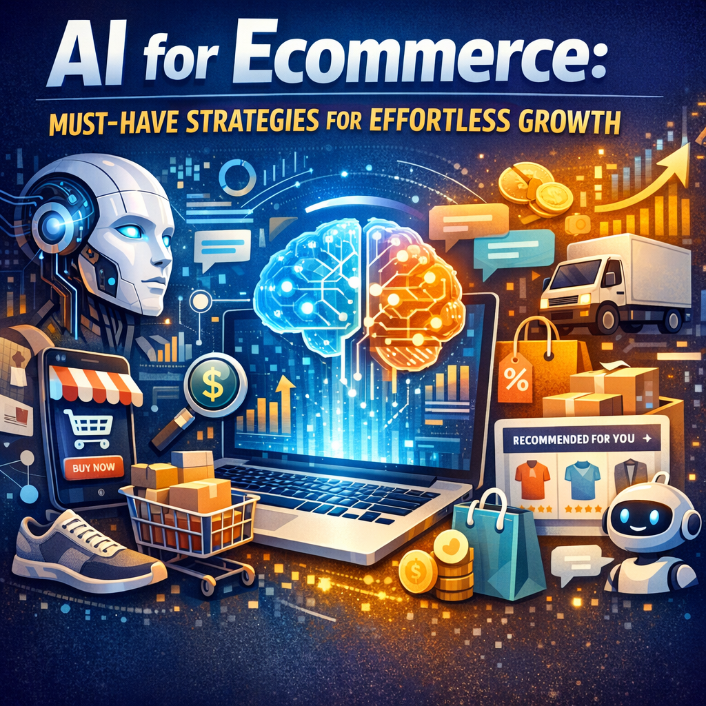 Illustration of AI for Ecommerce: Must-Have Strategies for Effortless Growth