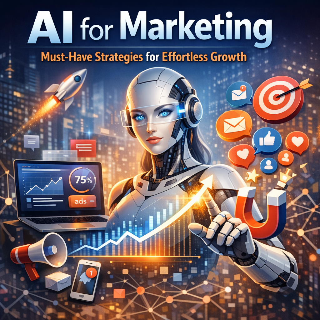 Illustration of AI for Marketing: Must-Have Strategies for Effortless Growth