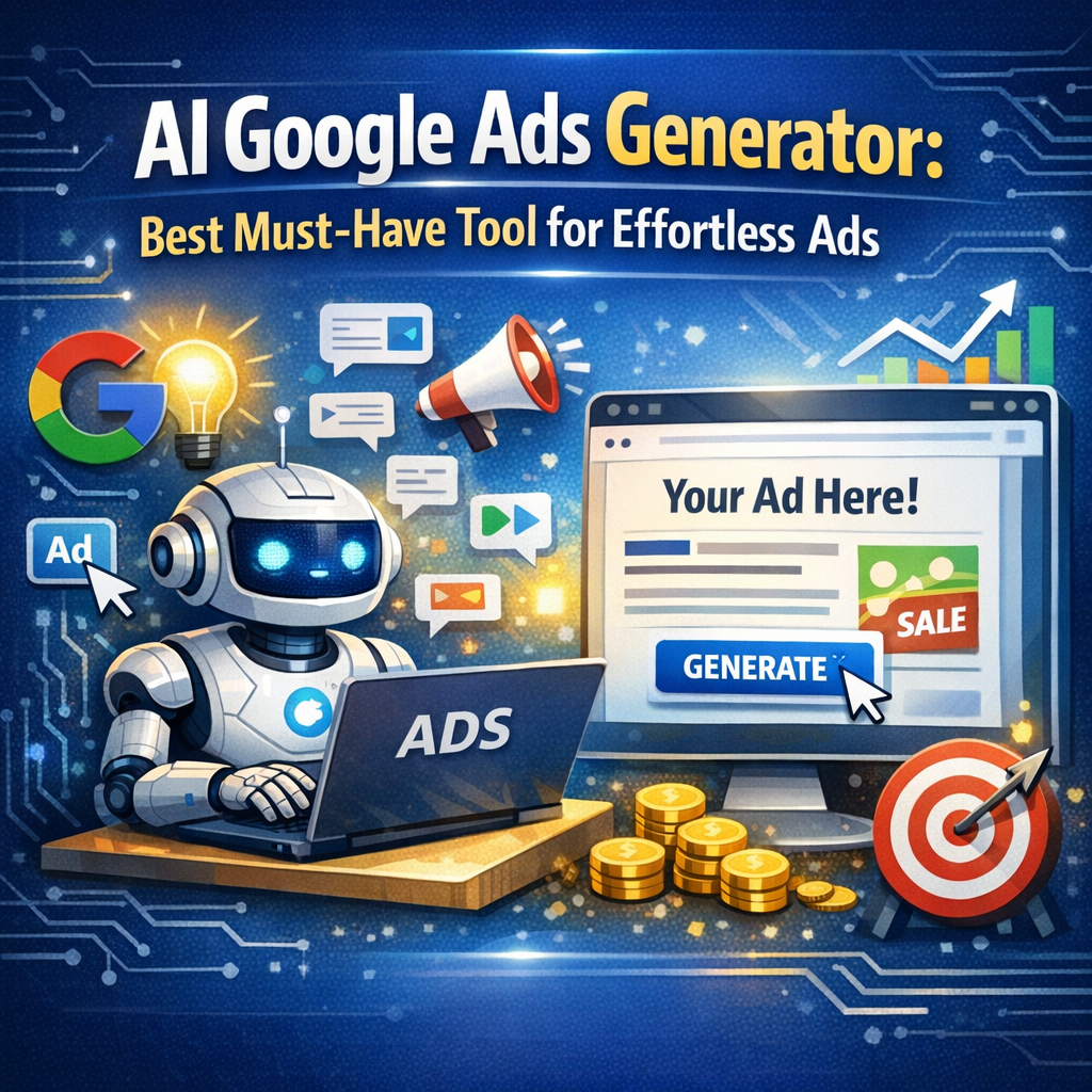 Illustration of AI Google Ads Generator: Best Must-Have Tool for Effortless Ads