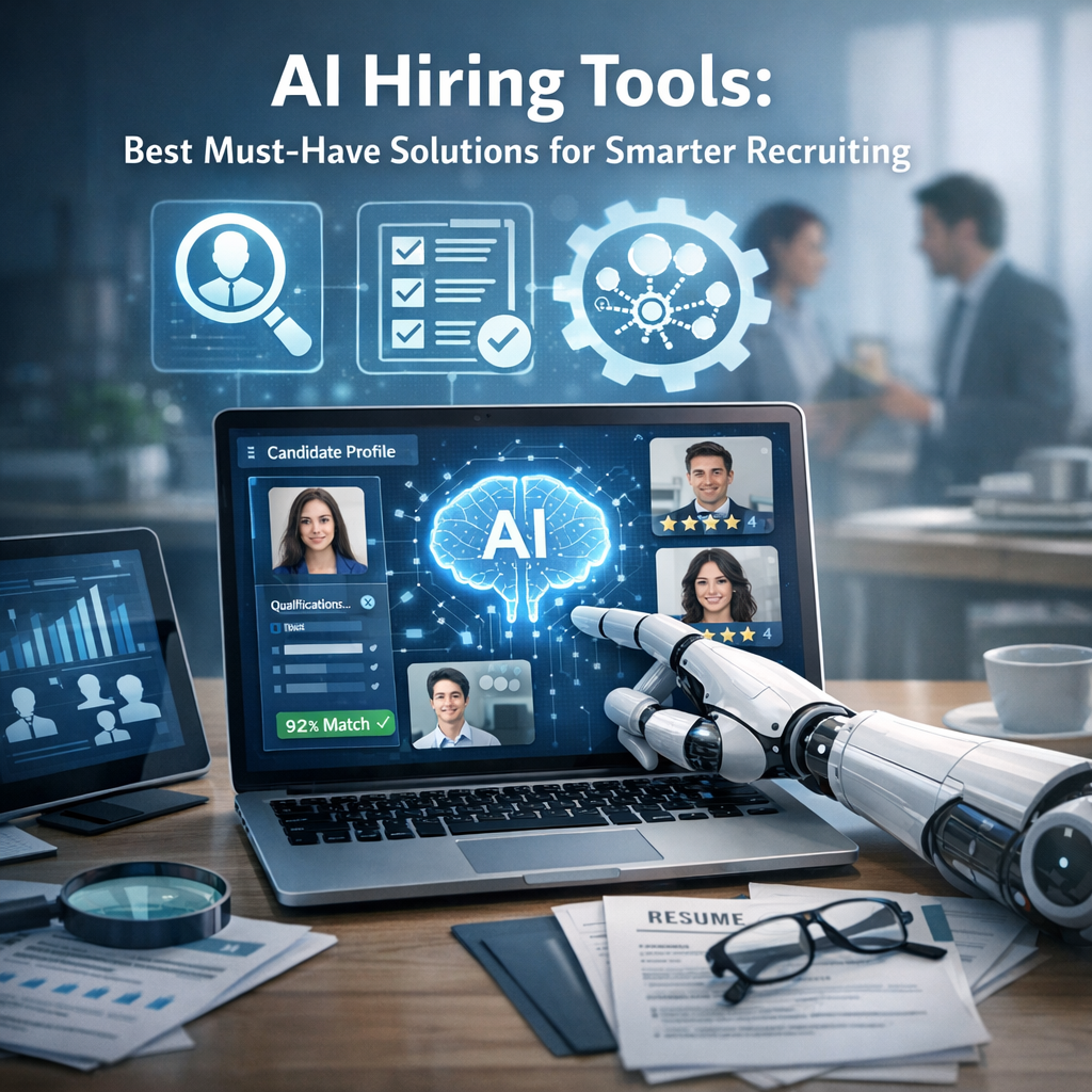 Illustration of AI Hiring Tools: Best Must-Have Solutions for Smarter Recruiting