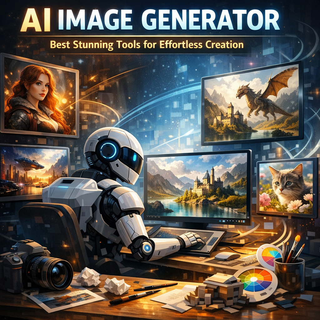 Illustration of AI Image Generator: Best Stunning Tools for Effortless Creation