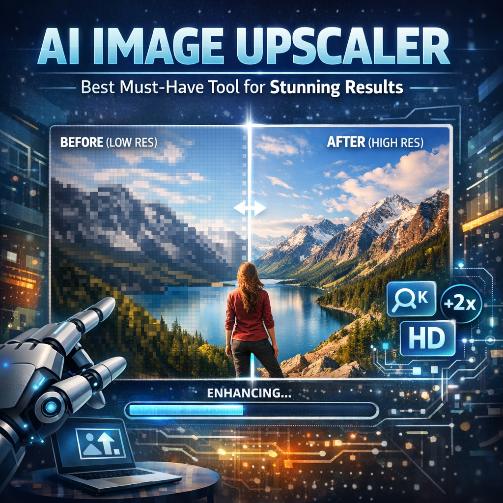 Illustration of AI Image Upscaler: Best Must-Have Tool for Stunning Results