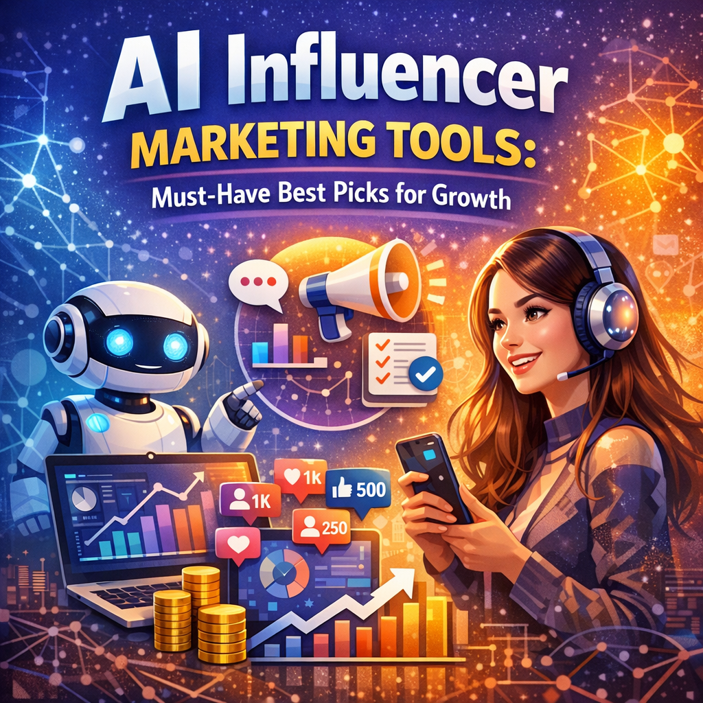 Illustration of AI Influencer Marketing Tools: Must-Have Best Picks for Growth