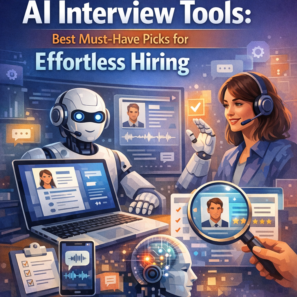 Illustration of AI Interview Tools: Best Must-Have Picks for Effortless Hiring