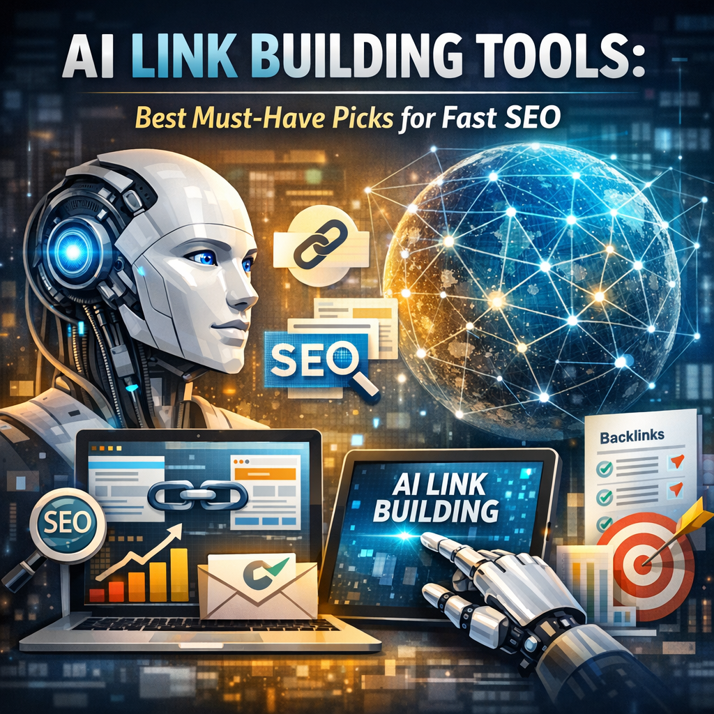 Illustration of AI Link Building Tools: Best Must-Have Picks for Fast SEO