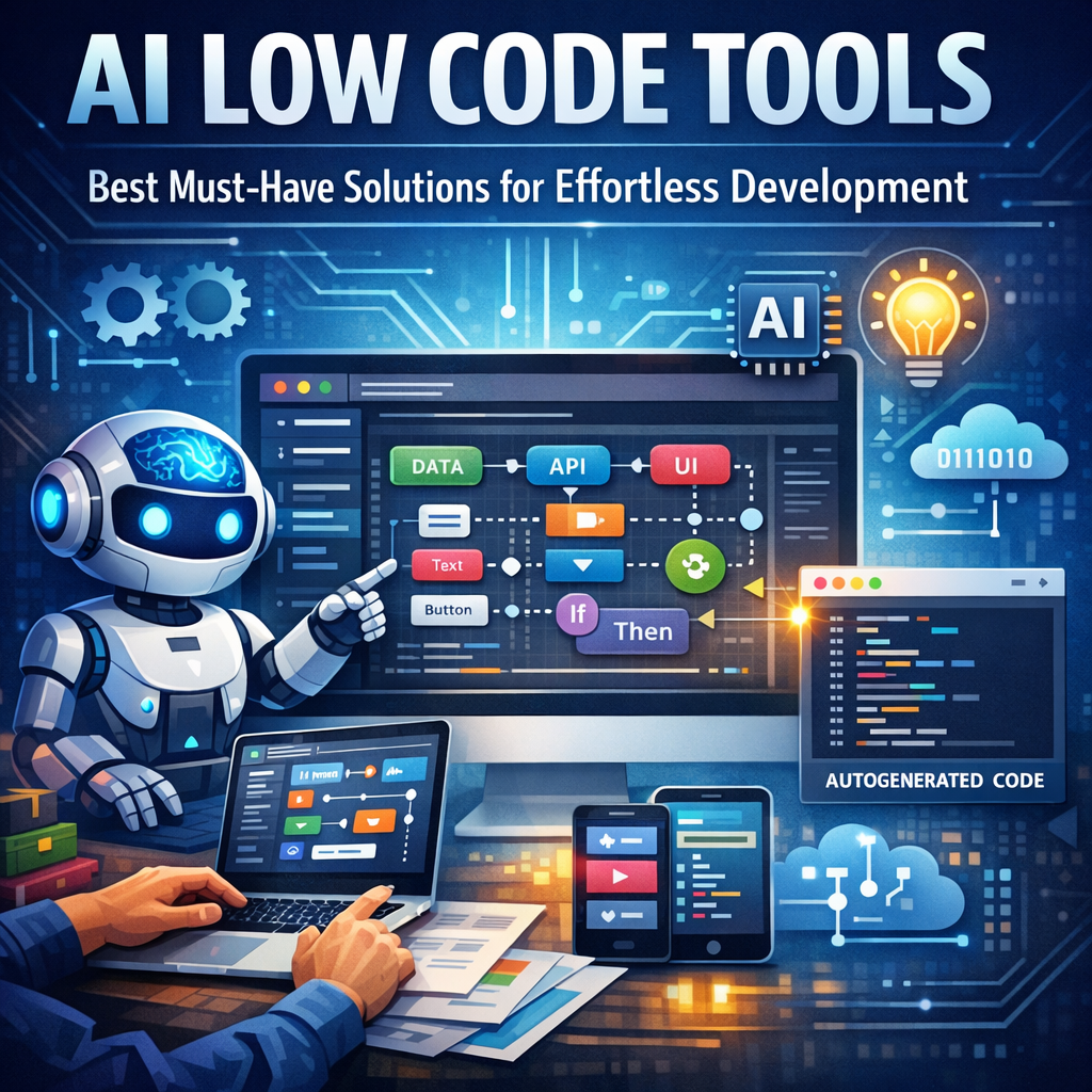 Illustration of AI Low Code Tools: Best Must-Have Solutions for Effortless Development