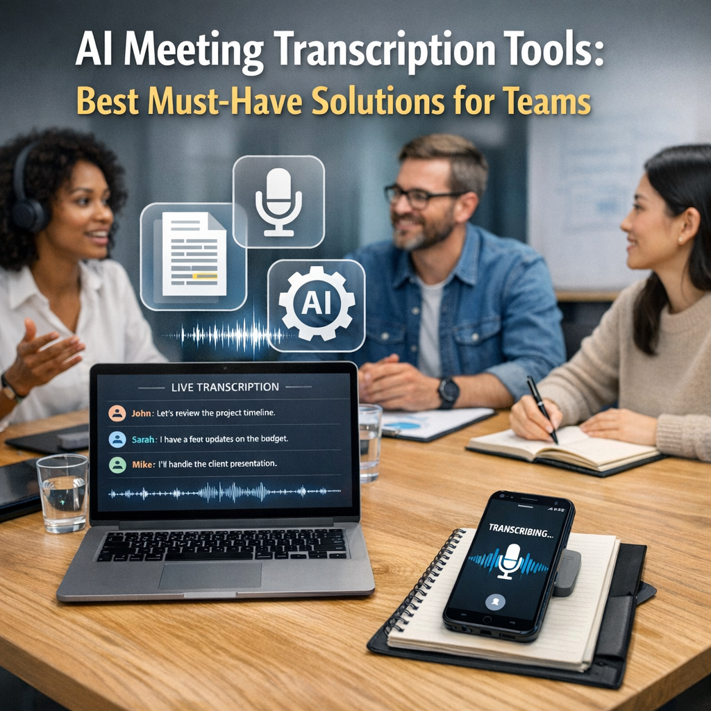 Illustration of AI Meeting Transcription Tools: Best Must-Have Solutions for Teams