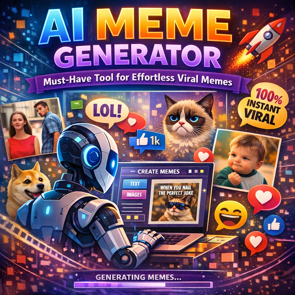 Illustration of AI Meme Generator: Must-Have Tool for Effortless Viral Memes