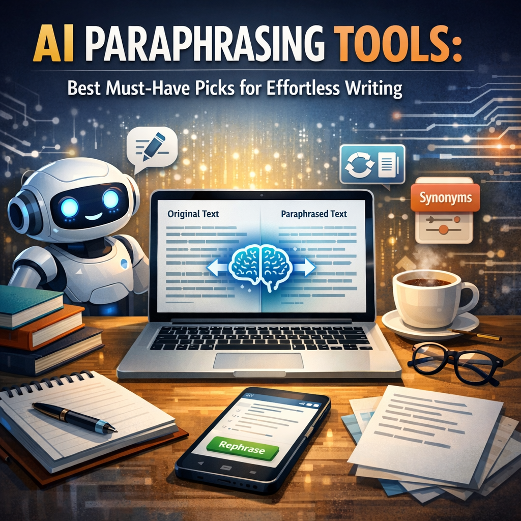Illustration of AI Paraphrasing Tools: Best Must-Have Picks for Effortless Writing