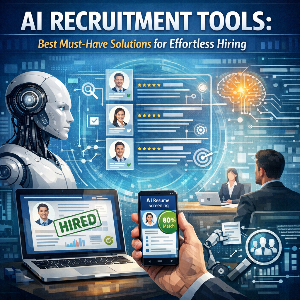 Illustration of AI Recruitment Tools: Best Must-Have Solutions for Effortless Hiring