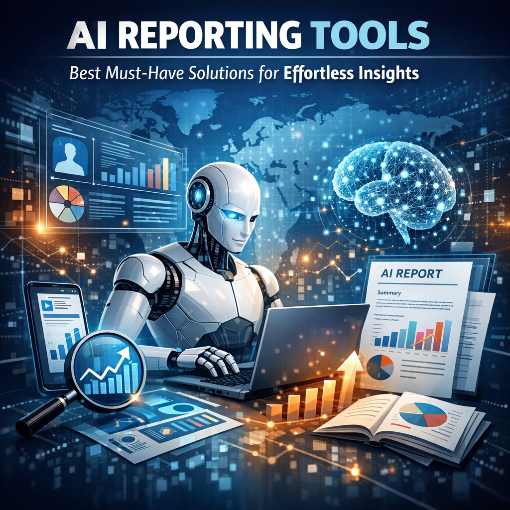 Illustration of AI Reporting Tools: Best Must-Have Solutions for Effortless Insights