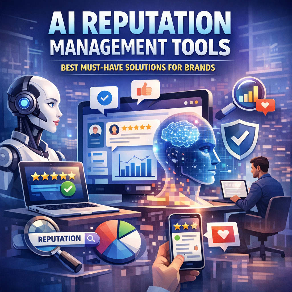 Illustration of AI Reputation Management Tools: Best Must-Have Solutions for Brands