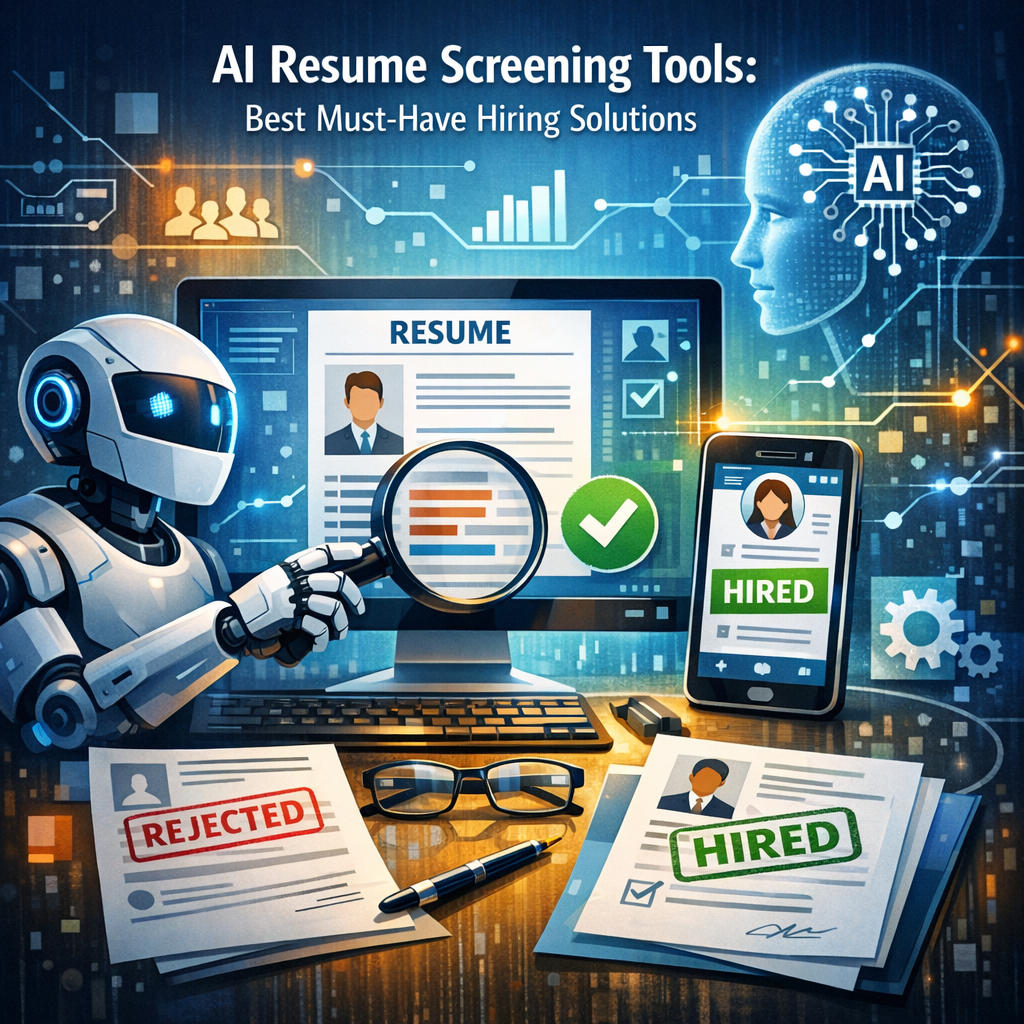 Illustration of AI Resume Screening Tools: Best Must-Have Hiring Solutions