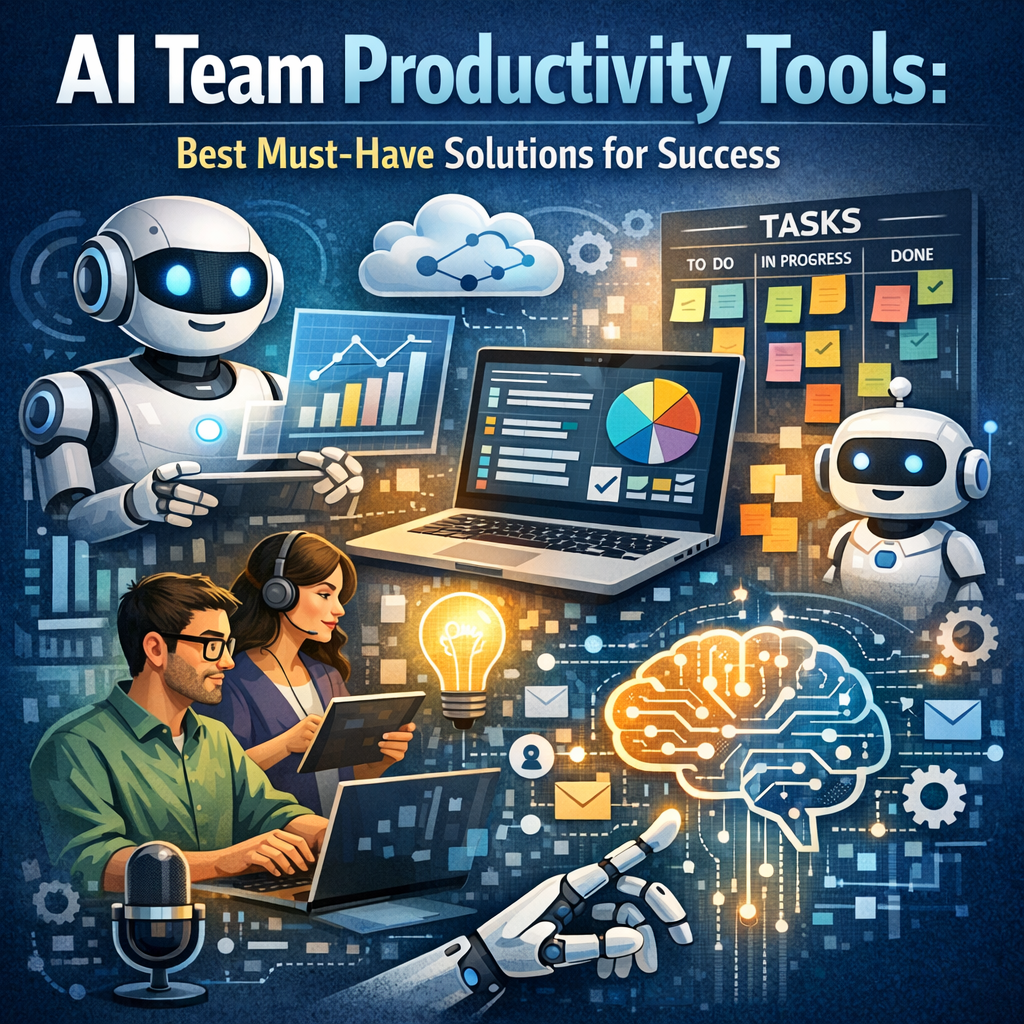 Illustration of AI Team Productivity Tools: Best Must-Have Solutions for Success