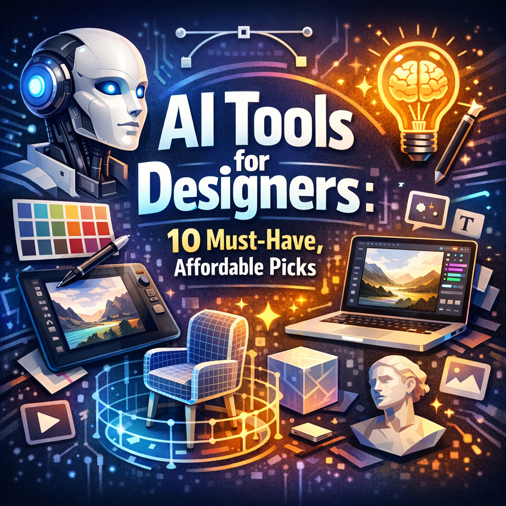Illustration of AI Tools for Designers: 10 Must-Have, Affordable Picks