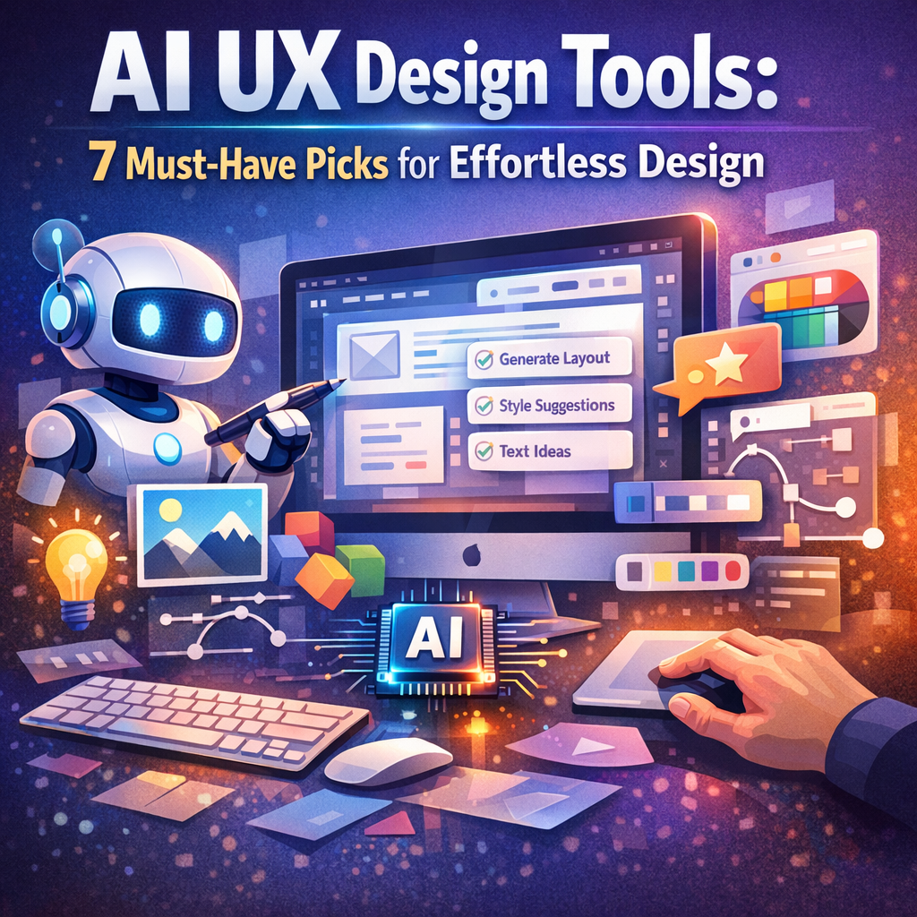 Illustration of AI UX Design Tools: 7 Must-Have Picks for Effortless Design
