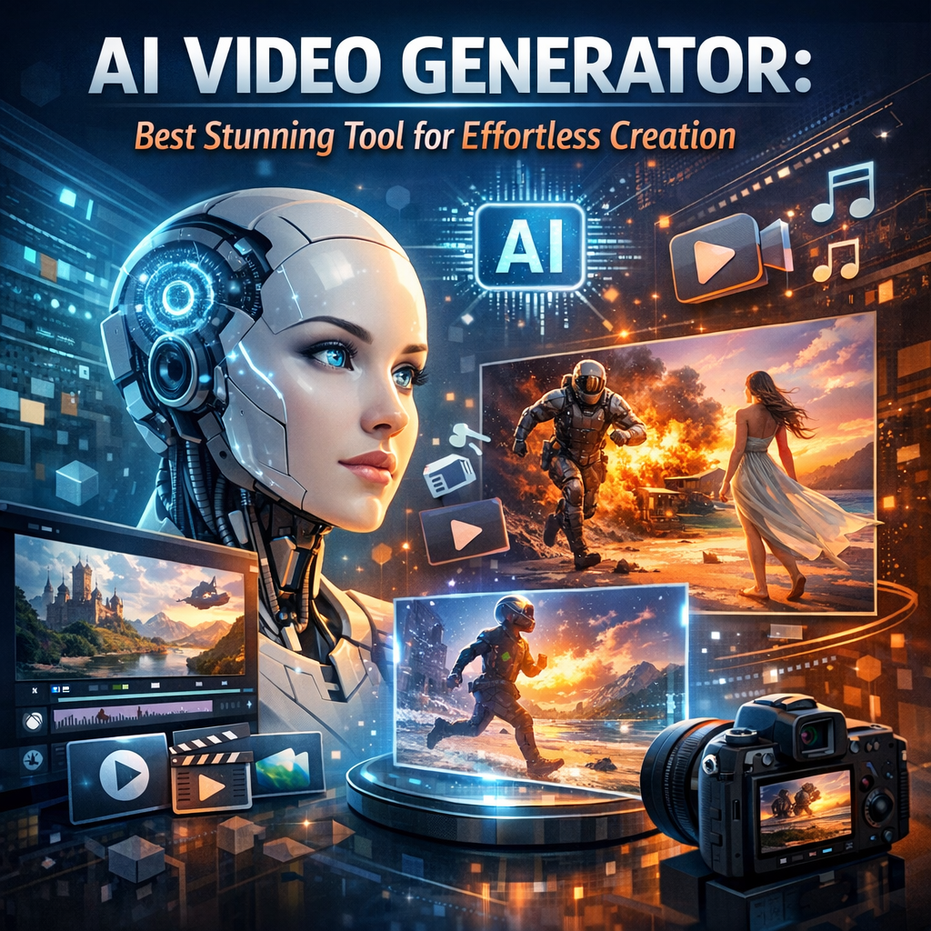 Illustration of AI Video Generator: Best Stunning Tool for Effortless Creation