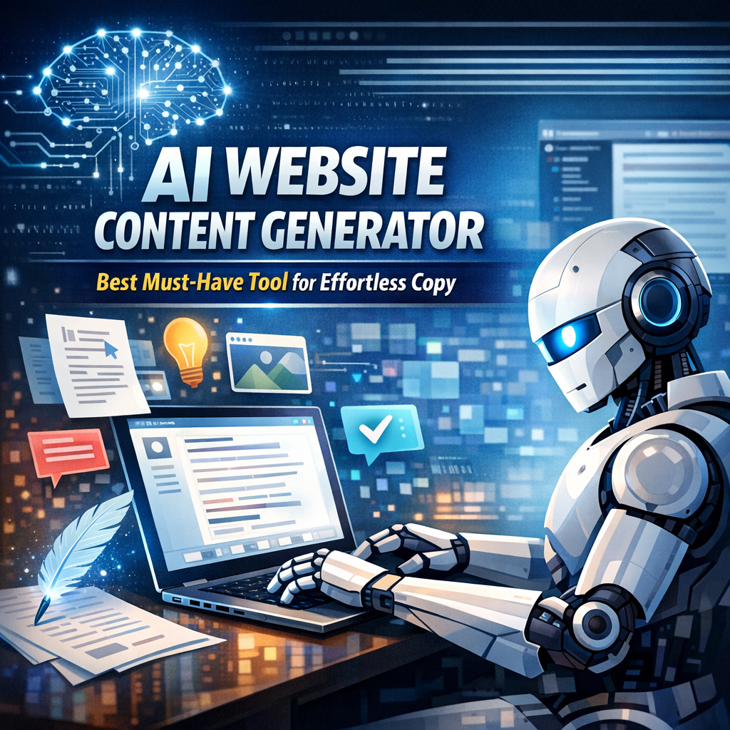 Illustration of AI Website Content Generator: Best Must-Have Tool for Effortless Copy