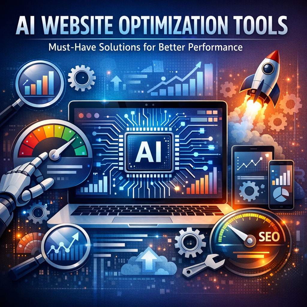 Illustration of AI Website Optimization Tools: Must-Have Solutions for Better Performance